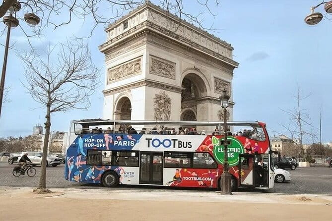 Paris Eiffel Tower Second Level with 1/2/3 Days HOHO Combos - The Hop-On Hop-Off Bus: Exploring Paris at Your Pace