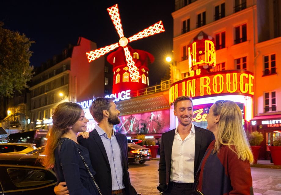 Paris: Moulin Rouge Dinner Show With Return Transportation - Key Points
