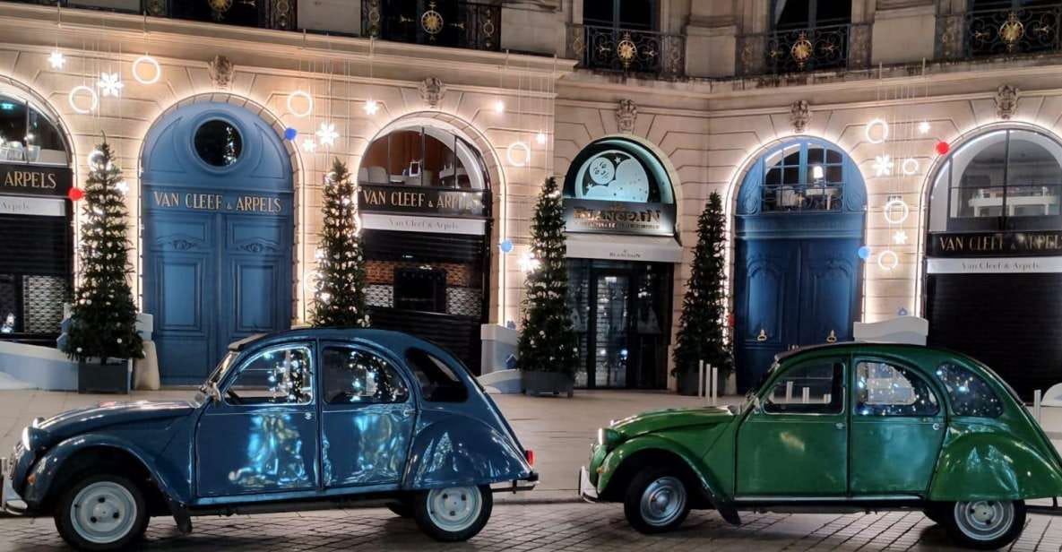 Paris: Private Christmas Lights Tour in Citroën 2CV 2h - Hotel Pickup and Drop-off