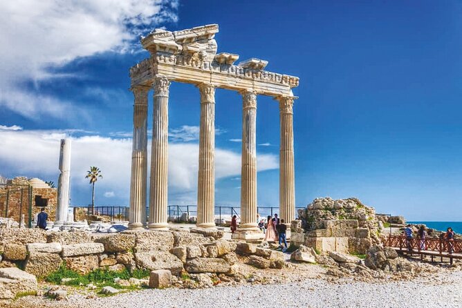 Perge Aspendos Aquaduct Side With Waterfall - Aspendos Amphitheater Ruins