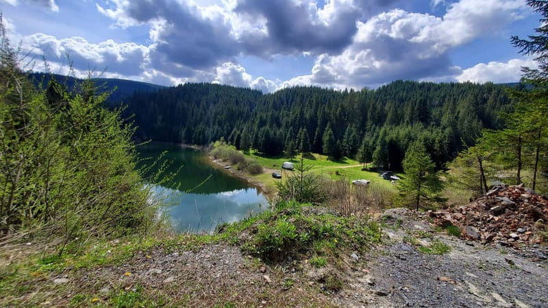 Pick-up from Cluj: e-Mountain Bike Tour Lake Dragan - Exploring Cluj’s Hidden Gem on an Electric Mountain Bike