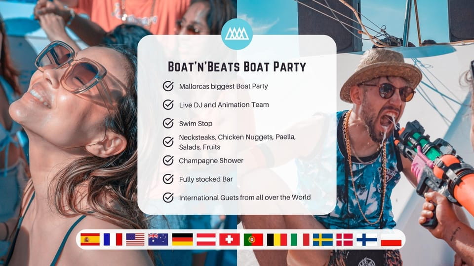 Playa De Palma: Boat Party With Dj, Buffet, and Entertainment - Key Points