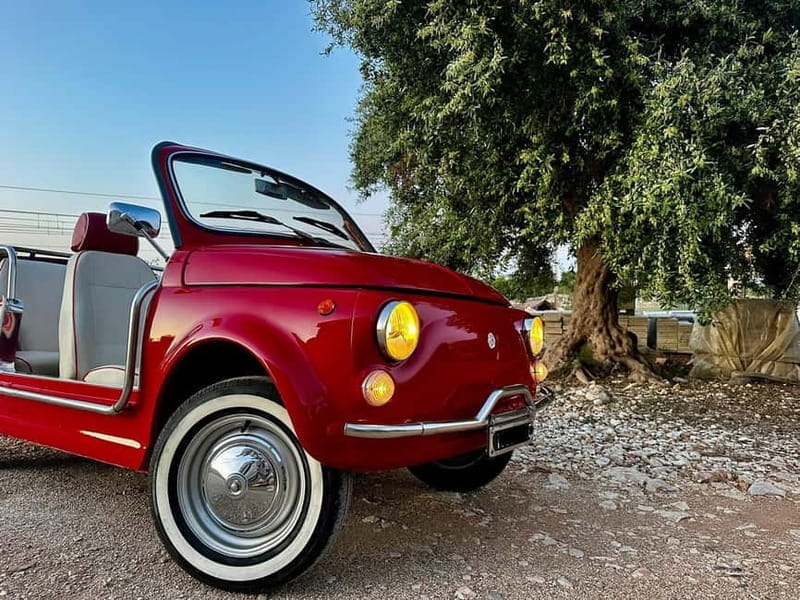 Polignano a Mare: coast & countryside Vintage tour by Fiat 500 SPIAGGINA - Discovering Apulia on a Vintage Fiat 500: A Truly Authentic Ride