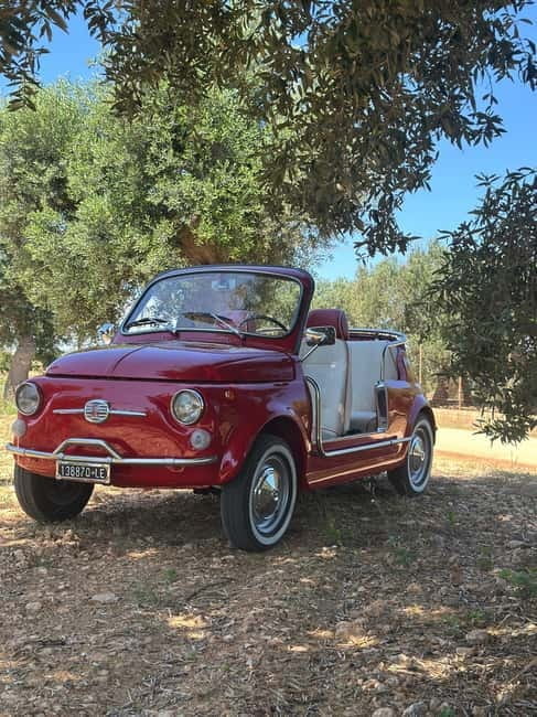 Polignano a Mare: coast & countryside Vintage tour by Fiat 500 SPIAGGINA - Polignano a Mare Photo Stop and Guided Visit