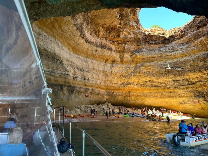Portimão: Benagil Caves & Golden Coast Eco Catamaran Tour - Swim Time and Sunset Considerations