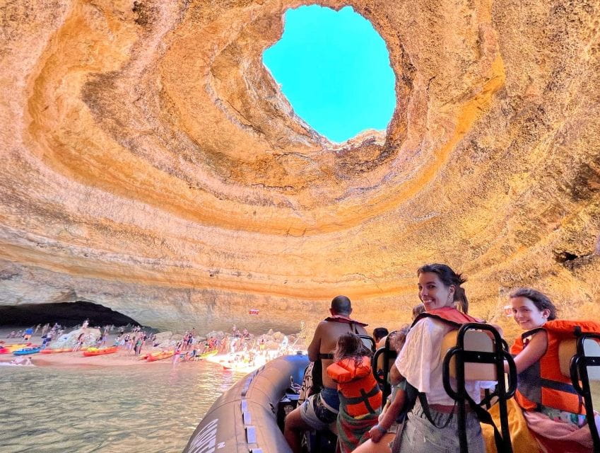 Portimão: Dolphin Watch & Benagil Caves With Biologist Guide - Onboard Facilities Provided