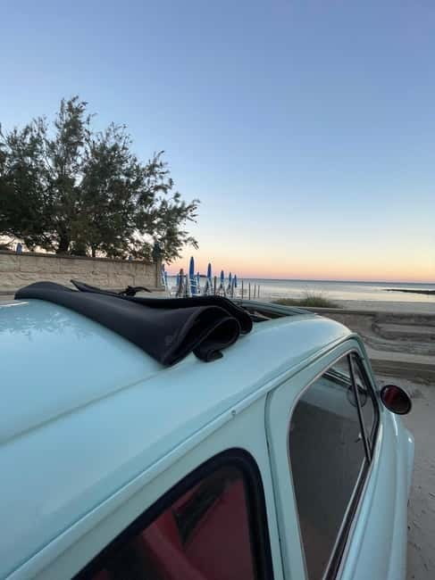 Porto Cesareo: 500 tour of the main attractions with tasting box - The Charm of the Vintage Ride in Porto Cesareo