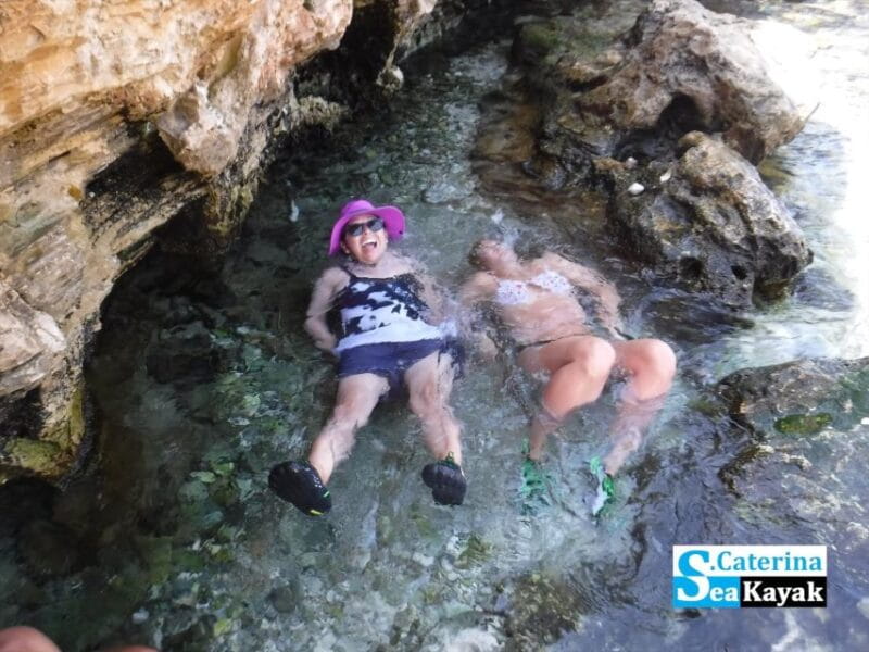 Porto Selvaggio kayak tour + cliff diving + cold springs - Key points / Takeaways