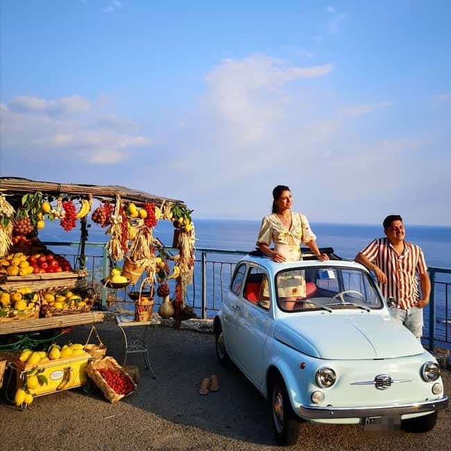 Positano/Praiano: Iconic Fiat 500 Private Amalfi Coast Tour - The Scenic Stops and Photo Spots