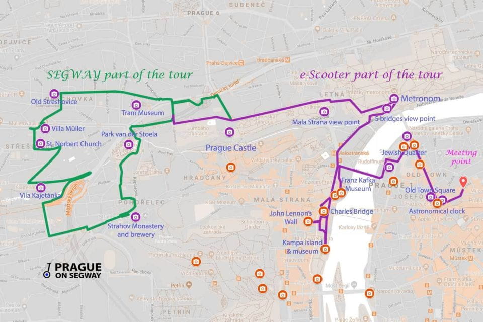Prague: Half-Day Guided Tour by Segway and E-Scooter - Modes of Transport