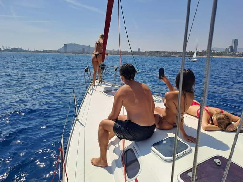 Private boat with open bar and snacks - The Details of the Barcelona Sailboat Experience