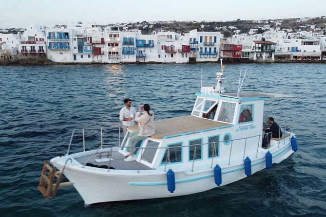 Private Cruise with Handmade Antique Boat around Mykonos-Full Day - Key points / Takeaways