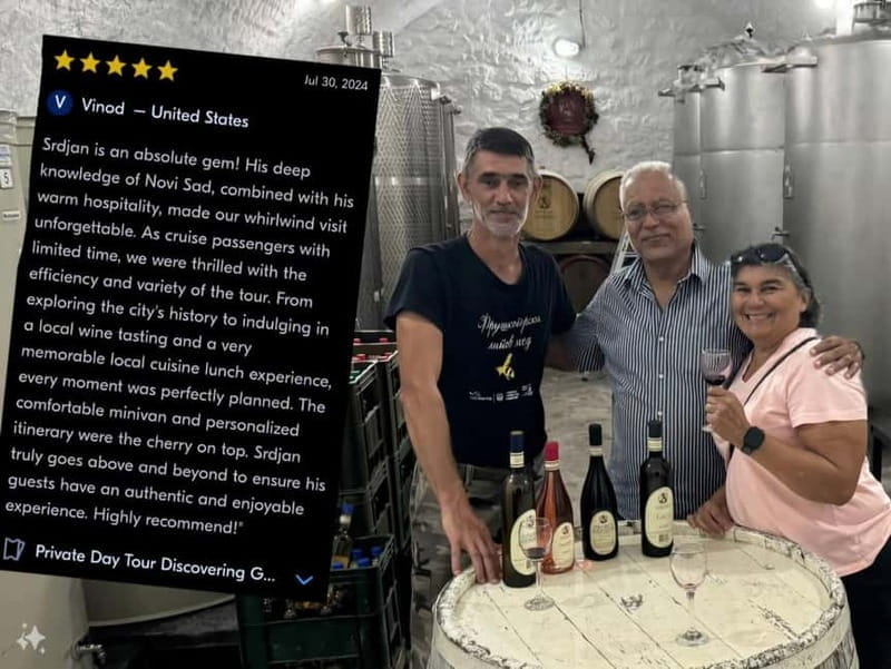 Private Day Tour Discovering Gems of Novi Sad in Luxury - Key points / Takeaways