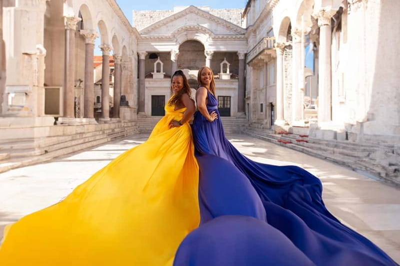 Private Flying Dress Photo Session in Split, Croatia - A Unique Photo Opportunity in Split, Croatia
