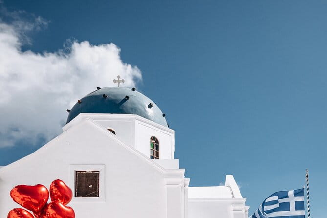 Private Flying Dress Photoshoot in Santorini - The Sum Up