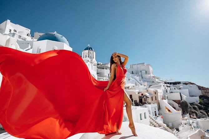 Private Flying Dress Photoshoot in Santorini - Frequently Asked Questions