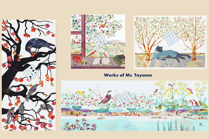 Private Kimono Collage Art Making in an Old House - The Rustic Farmhouse Setting