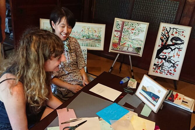 Private Kimono Collage Art Making in an Old House - Capturing the Memories