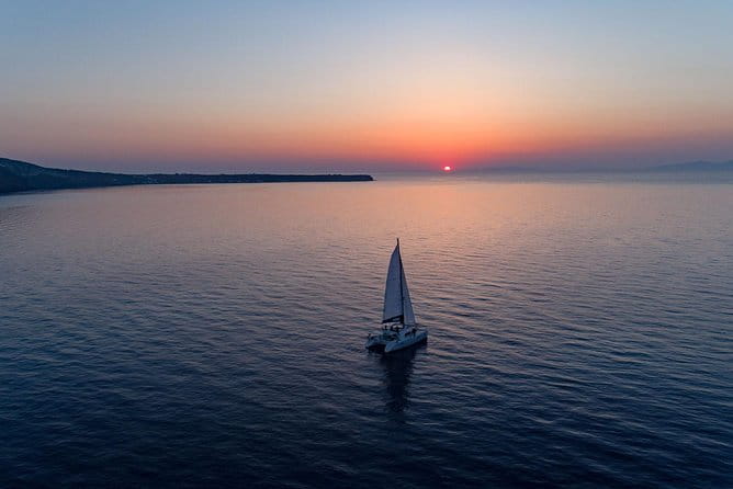 Private Sunset Cruise with Dinner and Drinks! - Setting Sail from Vlychada to Take in the Caldera