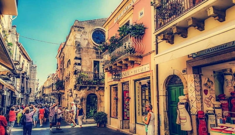 Private tour of Taormina with entrance to the Teatro Antico - Walking Along Corso Umberto I: The Heartbeat of Taormina
