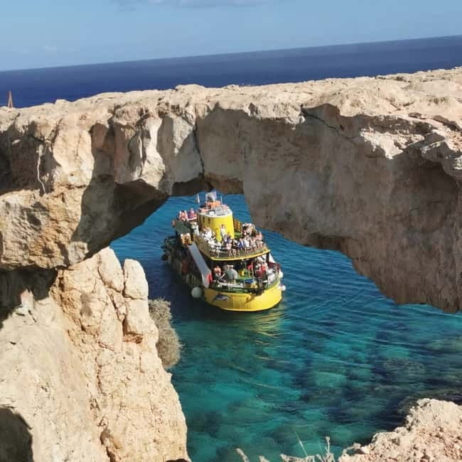 Protaras: Blue Lagoon Glass-Bottom Boat Sunset Tour - The Blue Lagoon: Swimming and Snorkeling in Crystal Clear Waters
