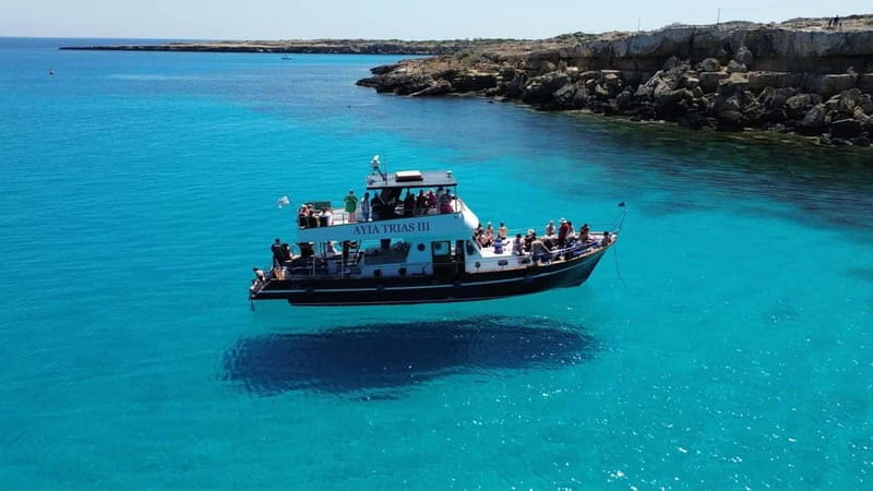 Protaras: Luxury Blue Lagoon Cruise / 3H, 2 Swim Stops - Key points / Takeaways