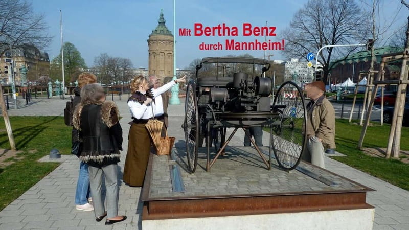 Public tour With Bertha Benz through the city of inventors Costume tour - Key points / Takeaways