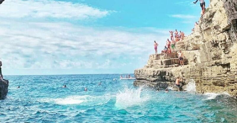 Pula: Bike Tour of Ancient Pula & Aquatic Adventures - Pigeons Cave and Cliff Jumping