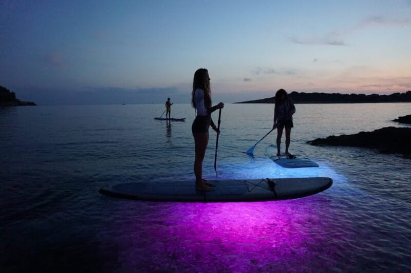 Pula: Night LED Stand-Up Paddle Board Tour - The Itinerary in Detail: Every Stop and What It Means