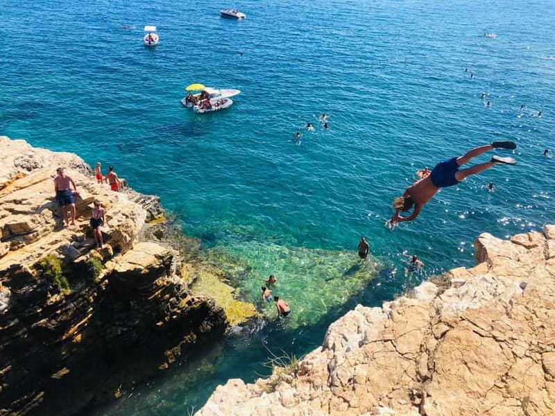 Pula: Sea Adventure  Boat, Kayak, Snorkeling & Cliff Jumps - Hidden caves, rocky passageways, and wildlife