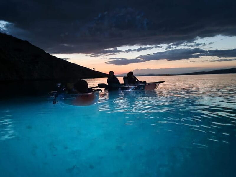 Rab: Night adventures illuminated transparent kayaks - Who will love this experience?