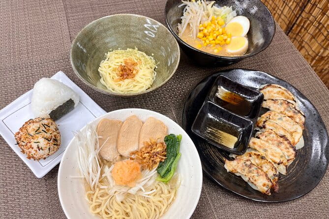 Ramen Gyoza Onigiri Japanese Cooking Class in Kyoto - Key Points