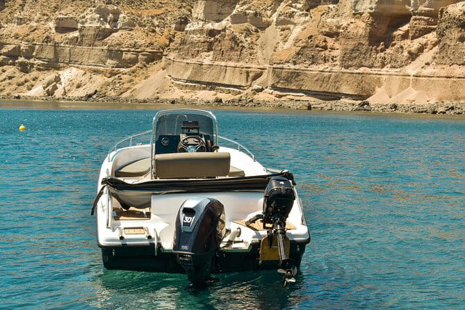 Rent a Boat with 30/50hp Engine in Santorini without a License - Key Points / Takeaways