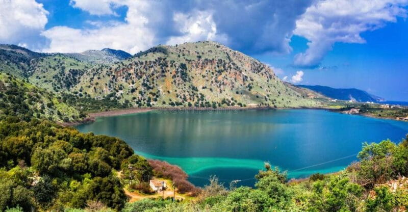 Rethymnon: Kournas Lake, Argyroupolis, and Olive Oil Tour - Kournas Lake – The Jewel of Crete’s Inland Waters