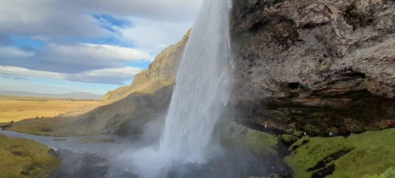Reykjavik: Private South Coast and Katla Ice Cave Tour - Walking Behind the Cascading Wonder: Seljalandsfoss