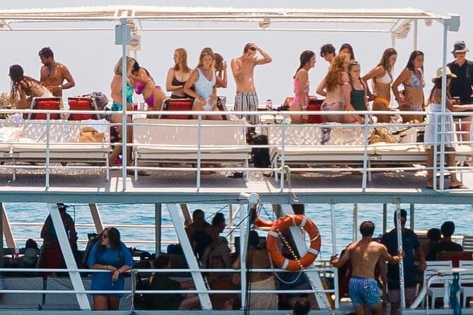 Rhodes Bay to Bay Swim Cruise-Greek Buffet w/wine included - FAQ