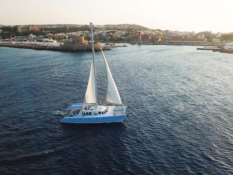 Rhodes: Catamaran Cruise with Snacks, Wine & Sunset Viewing - Witnessing the Sunset: A Truly Special Moment