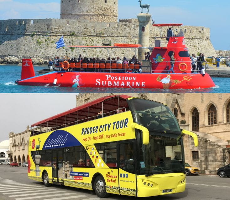 Rhodes: Hop-on Hop-off Bus and Submarine Tour - Discover Rhodes: A Unique Mix of History and Underwater Adventure