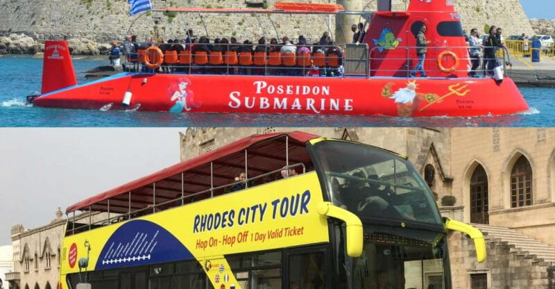 Rhodes: Hop-on Hop-off Bus and Submarine Tour - The Underwater Adventure: The Poseidon Submarine