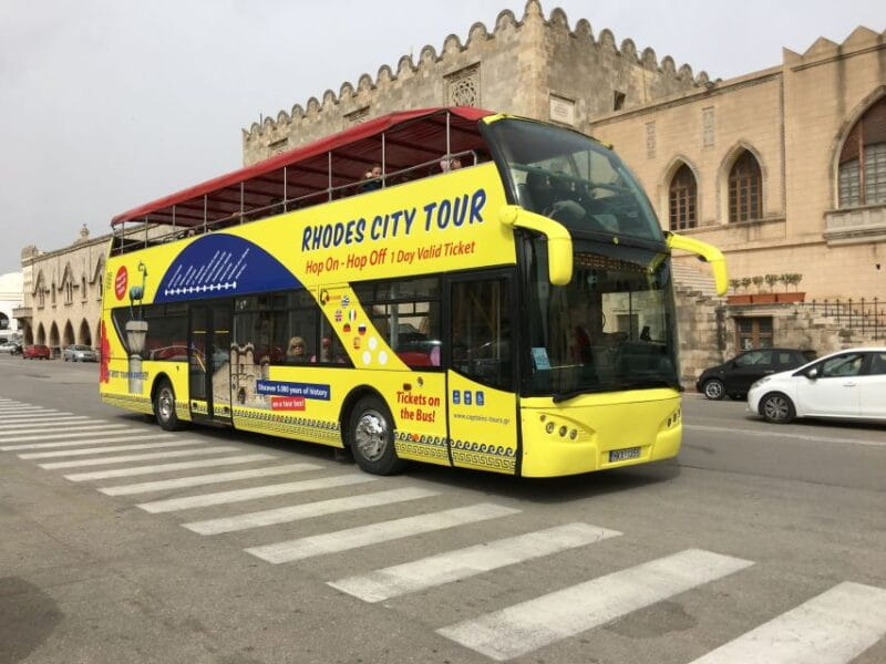 Rhodes: Hop-On Hop-Off City Tour Bus - What to Expect on the Bus & at Stops