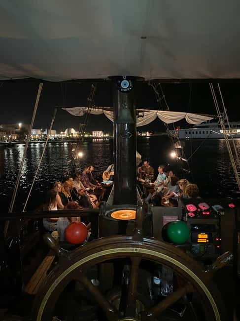 Rhodes: Night Cruise with Live Music and Sightseeing. - Drinks and Atmosphere: Relaxing and Authentic