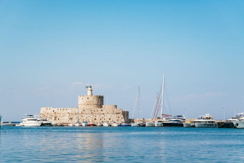 Rhodes: Sunset Catamaran Cruise with Dinner Buffet & Drinks - FAQs