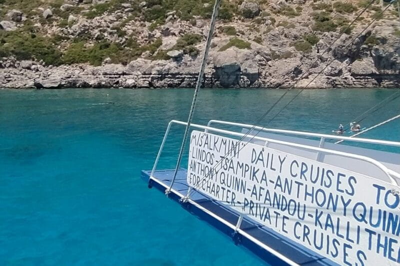 Rhodes Town: Anthony Quinn, Kalithea & Afandou Boat Cruise - Afandou Beach: Sun and Relaxation