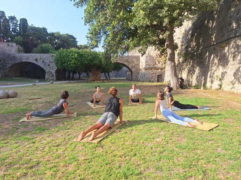 Rhodes Town: Outdoor Yoga at Grand Masters Garden - Key Points / Takeaways