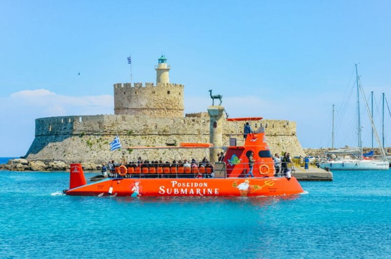 Rhodes Town: Submarine Cruise with Underwater Views - Exploring Rhodes from the Water: The Submarine Cruise Experience