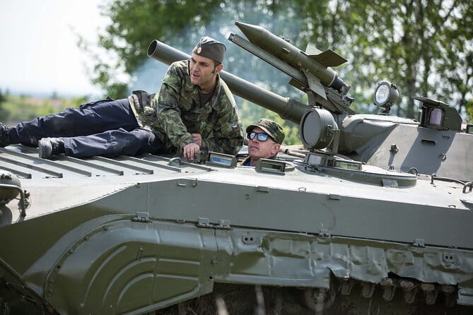 Ride in a BMP tank and military garage tour Prague - Entering The World of Military Hardware