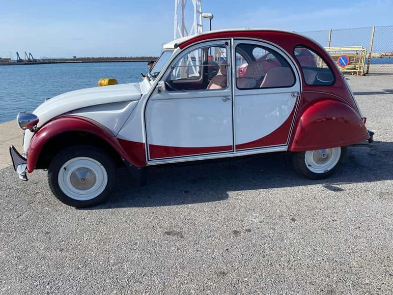 Ride with a Citroen 2CV Dolly 1989 Red-White for 12 hours - Discovering Crete in a Classic Car: What to Expect