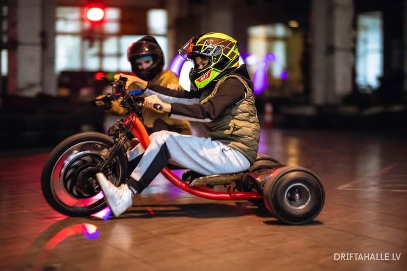 Riga | Drifta Halle: Extreme 20 minute ride on a drift trike - Key points / Takeaways