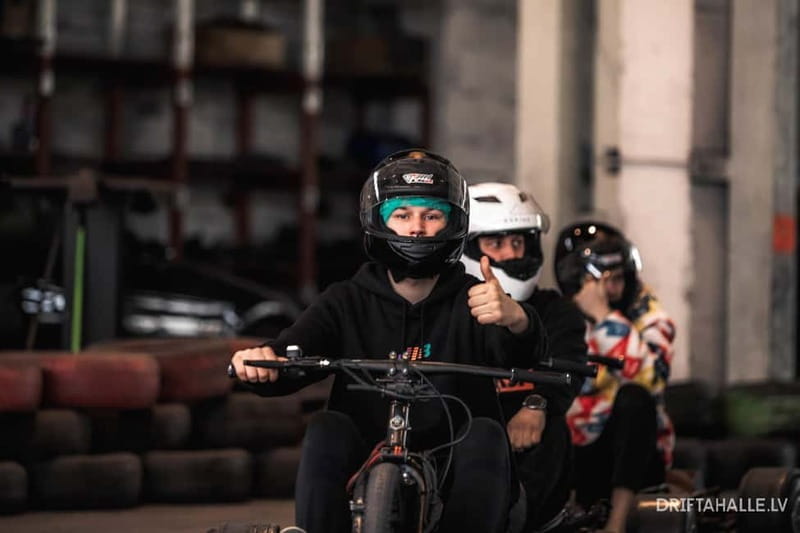 Riga | Drifta Halle: Extreme 20 minute ride on a drift trike - A full ride through Riga’s drifting hotspot