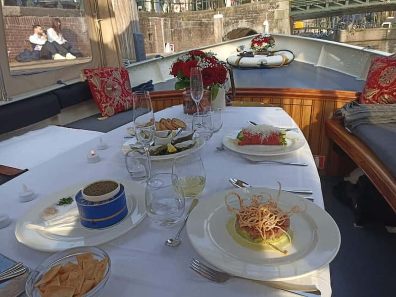 Romantic Private Dinner Cruise Amsterdam - The Food: A Gourmet Dining Experience on the Water